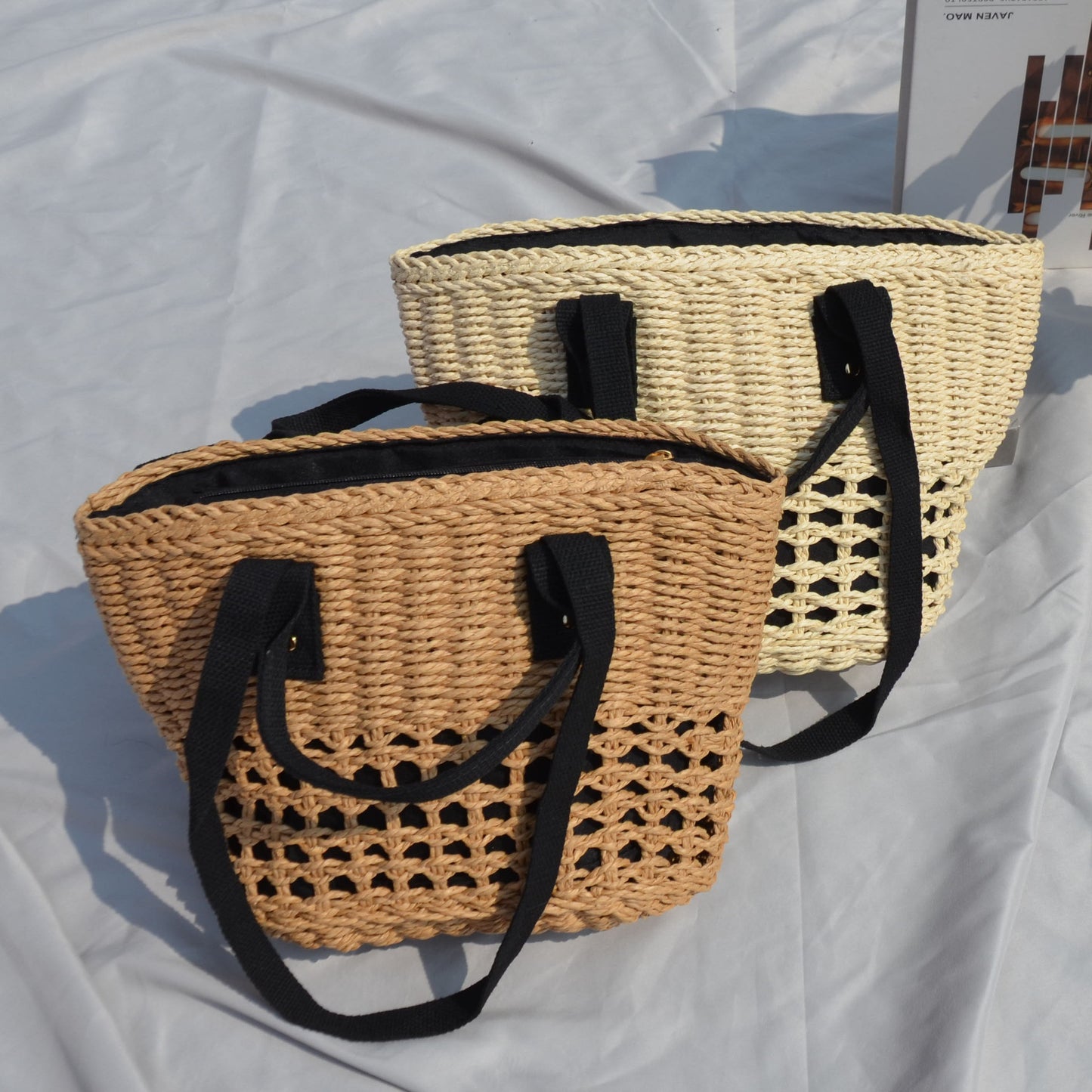 New Women's Fashion Shoulder Portable Straw-weaved Bag