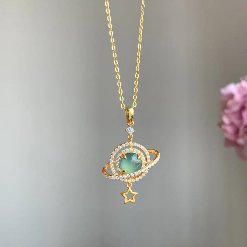 S925 Planet Pendant Necklace