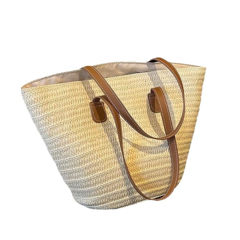 Shoulder Crossbody Straw Woven Bag Handmade Woven Bag Large Capacity Tote Bag Holiday Beach Bag Commuter Women's Bag Women's Bag