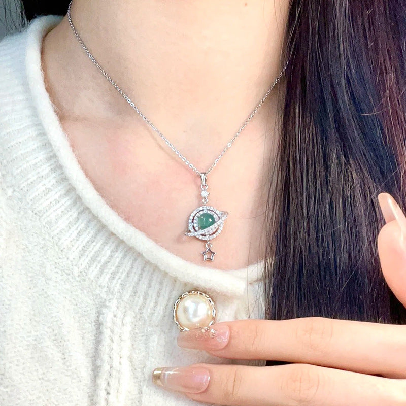 S925 Planet Pendant Necklace