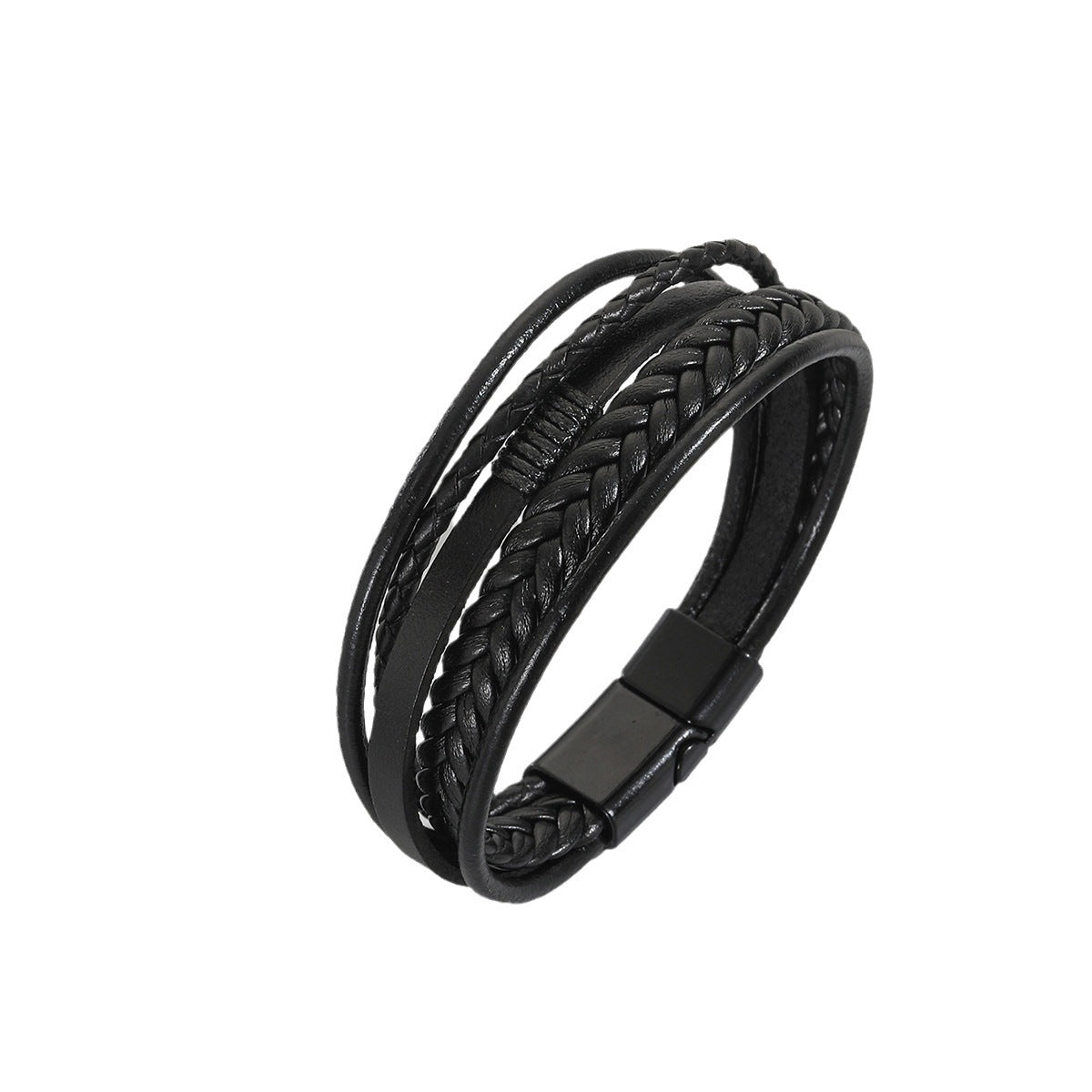 PU Leather Men's Bracelet Multi-layer