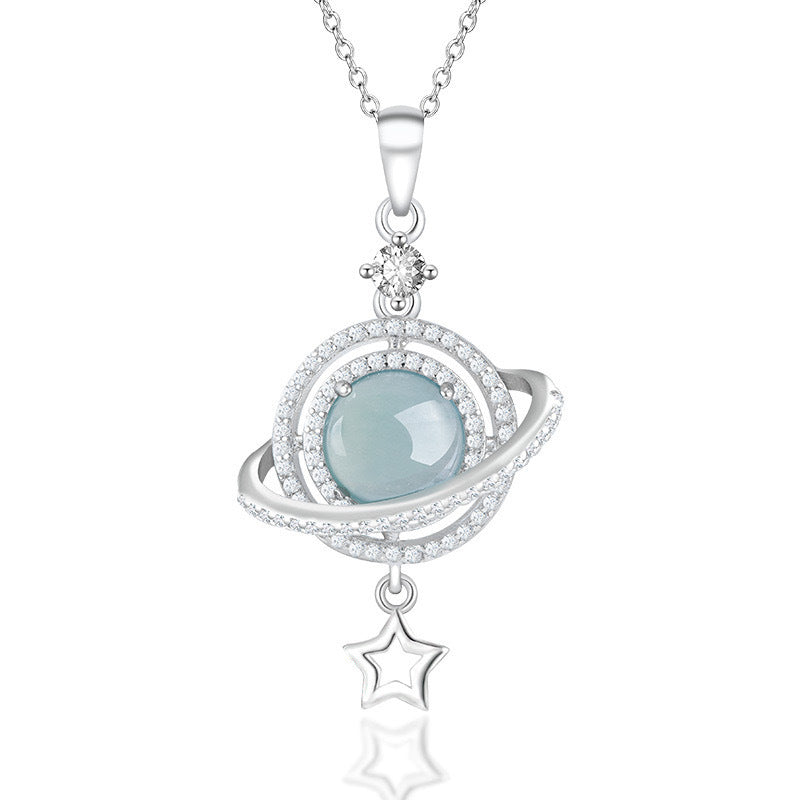 S925 Planet Pendant Necklace